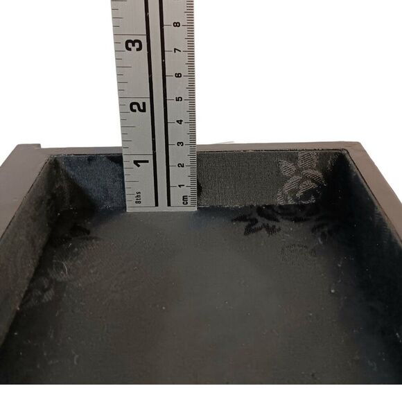 Decoupaged Laquer Box Alphonse Mucha La Peinture Laquered Trinket Jewelry Box - Picture 15 of 15